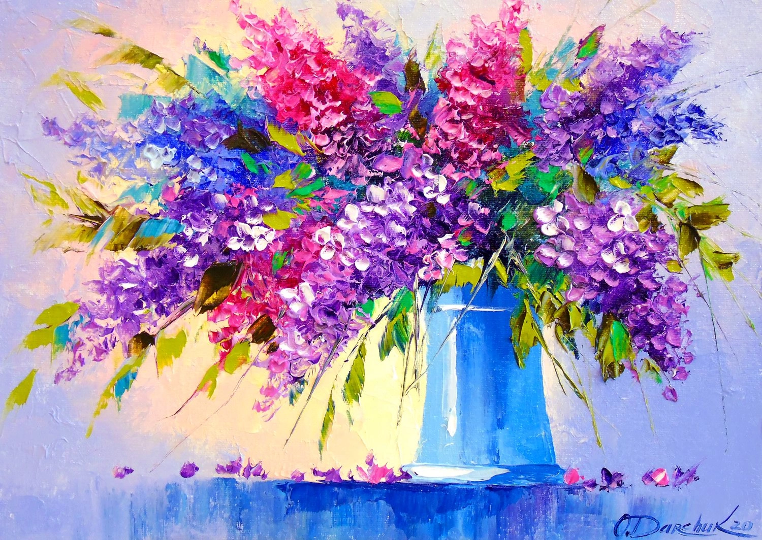 E-shop Enjoy Bouquet of Lilacs in a Vase 1000 dielov