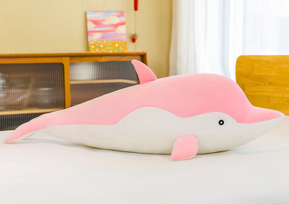 E-shop Plyšový maskot ružový delfín 70 cm