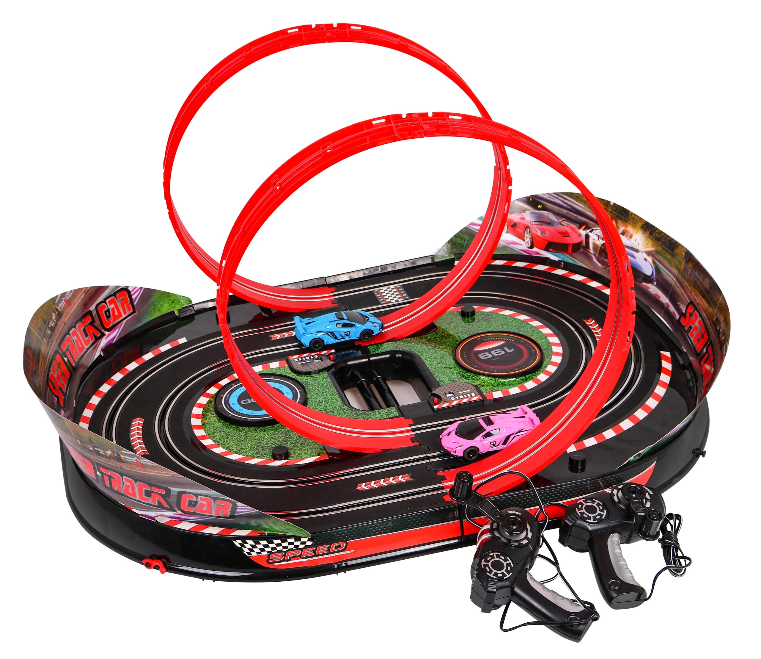 JOKO Autodráha Speed Track na diaľkové ovládanie s Kľukou