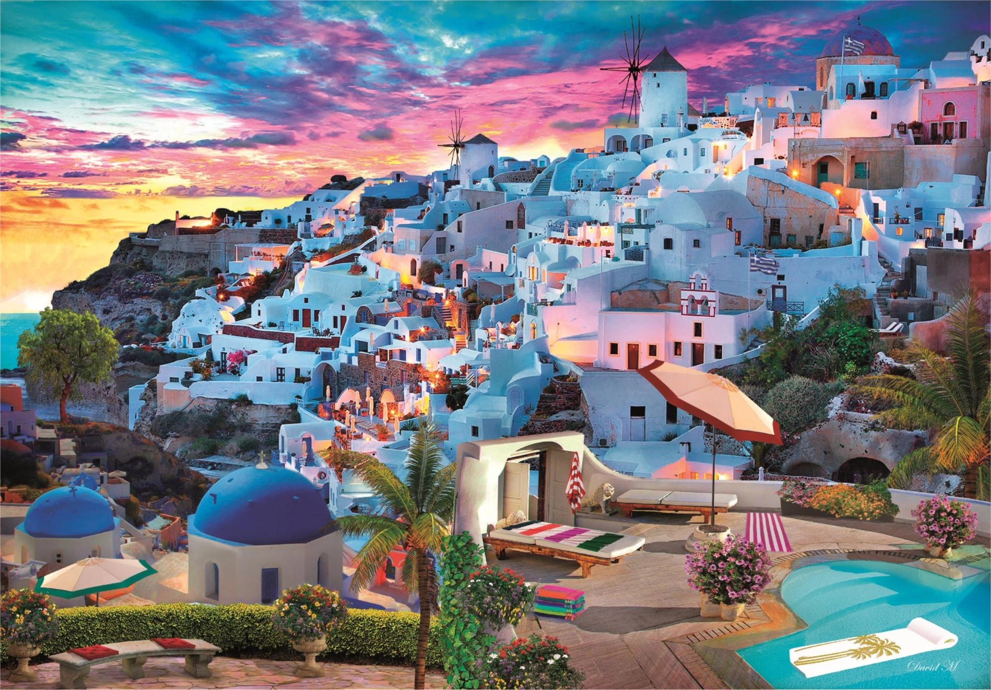 E-shop CLEMENTONI Pohľad na Santorini 500 dielov