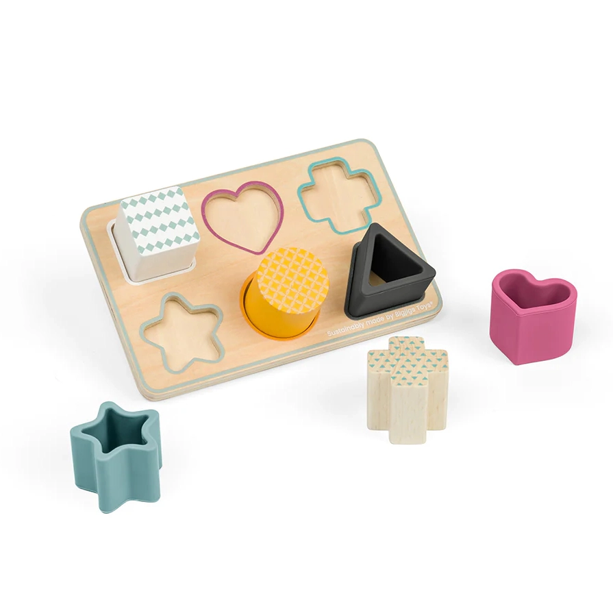 E-shop Bigjigs Vkladacie puzzle tvary