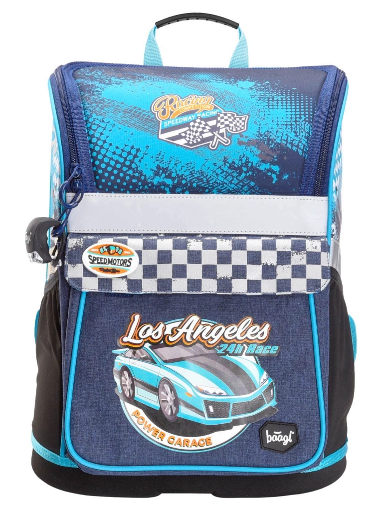 E-shop Baagl aktovka Zippy Racer A 7198 16 L modrá