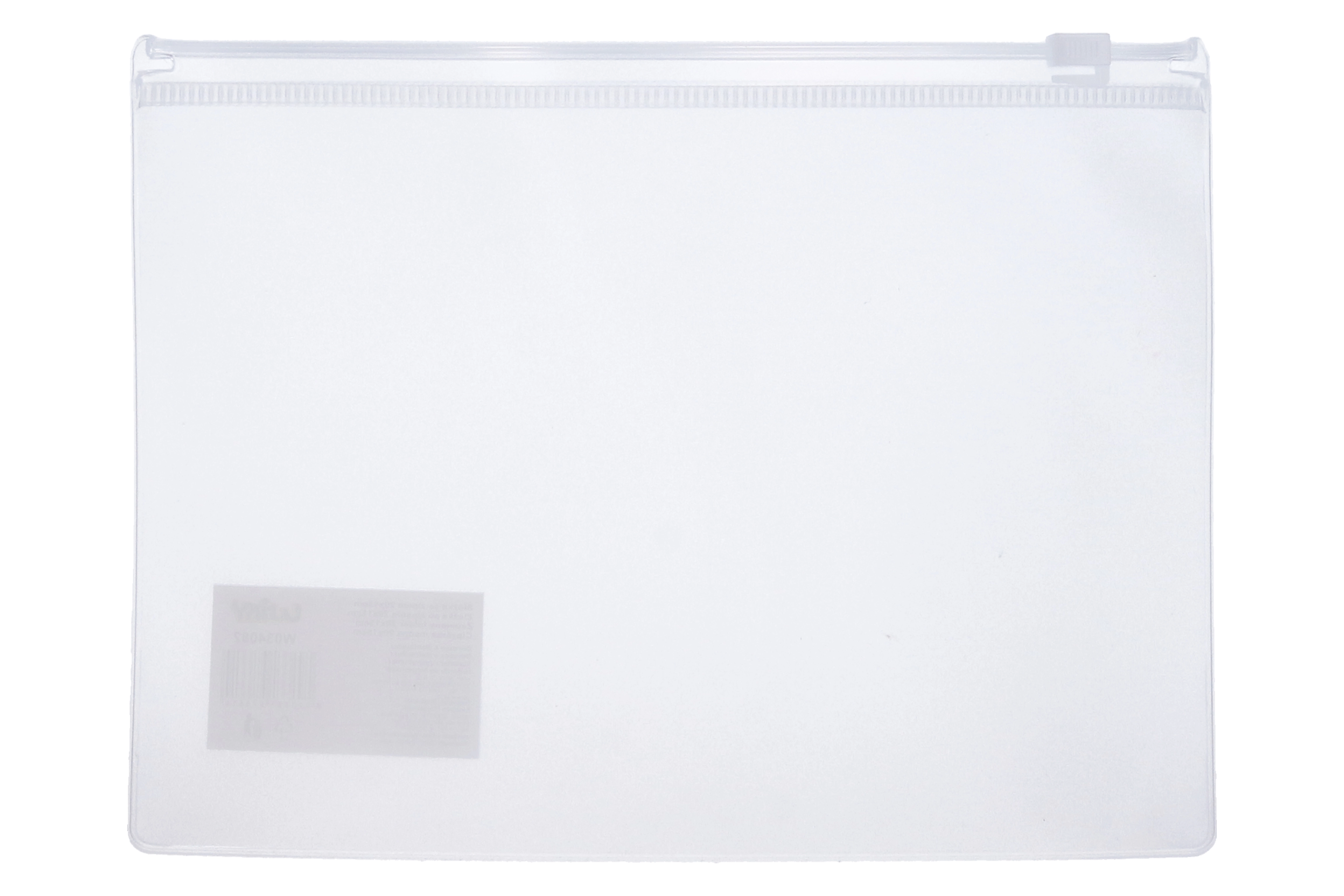 E-shop Zložka so zipsom 33x24 cm - Transparentná
