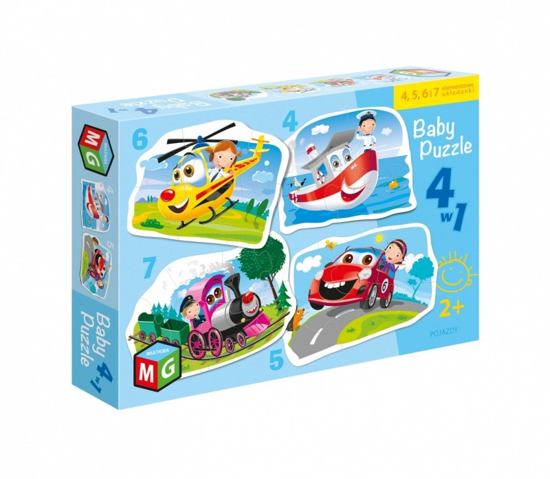 E-shop Puzzle Dopravné Prostriedky 4v1