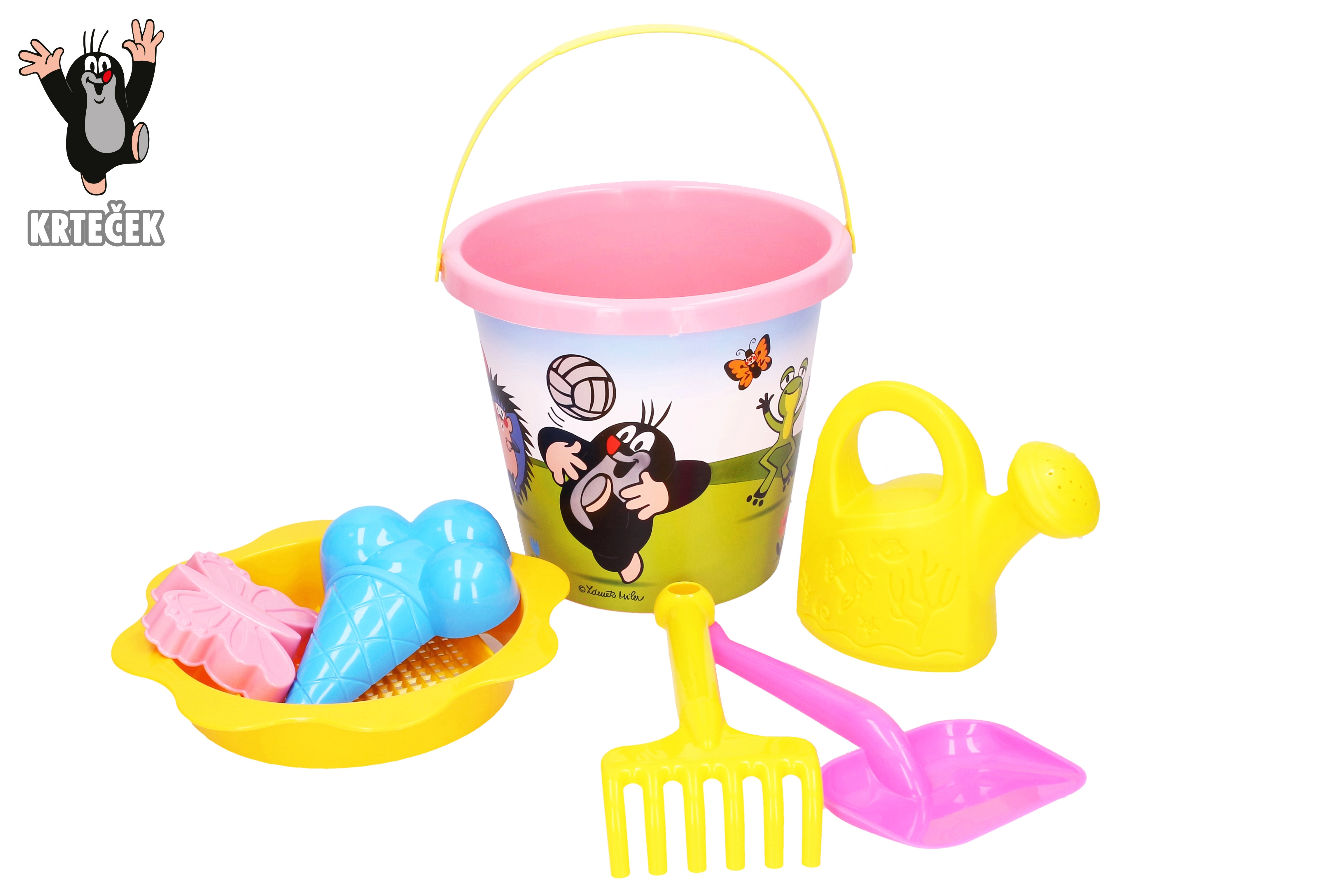 E-shop Wiky Písek sada Krtek velká 3,5 L růžová