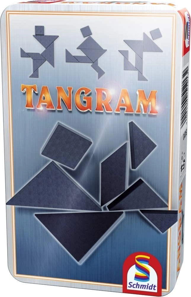 E-shop Tangramy v plechovej krabičke SCHMIDT – čierna sada s 800 predlohami