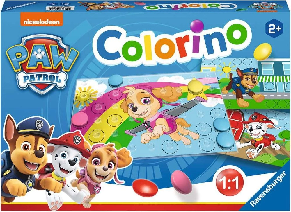 E-shop Ravensburger Colorino Tlapková patrola – vzdelávacia hra s farebnými gombíkmi