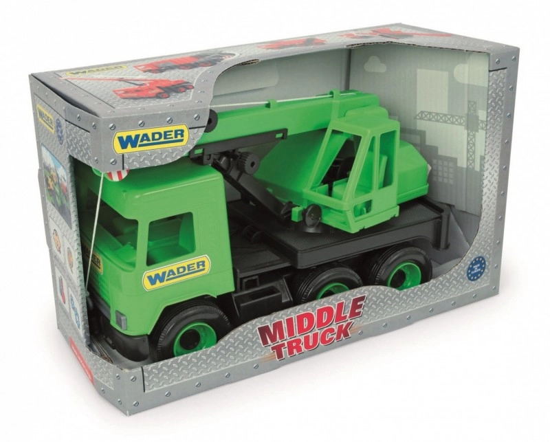 E-shop Wader Autožeriav Middle Truck zelená