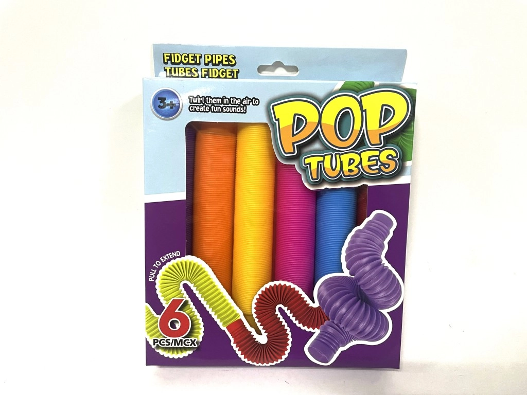 E-shop Senzorické pop rúrky, sada 6 ks