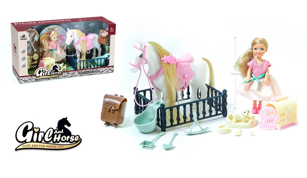 Farmárska sada s koníkom a bábikou