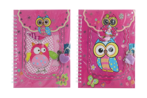 Zápisník na kľúčik sovičky