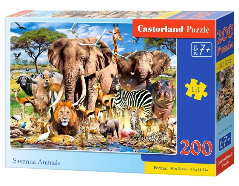 E-shop Castorland Savanna Animals 200 dielov