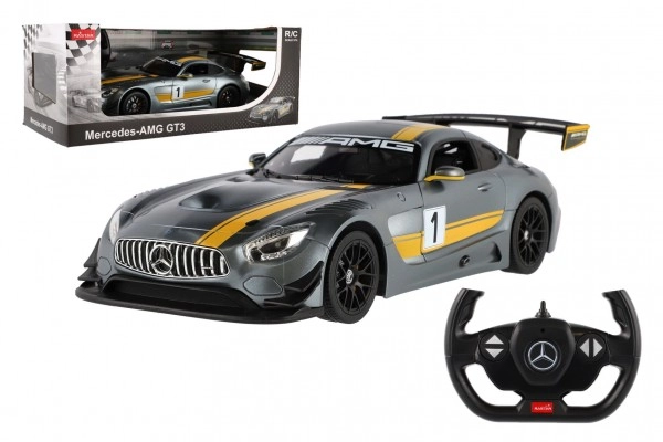 E-shop Rastar RC auto Mercedes AMG GT3 RTR sivá 1:14