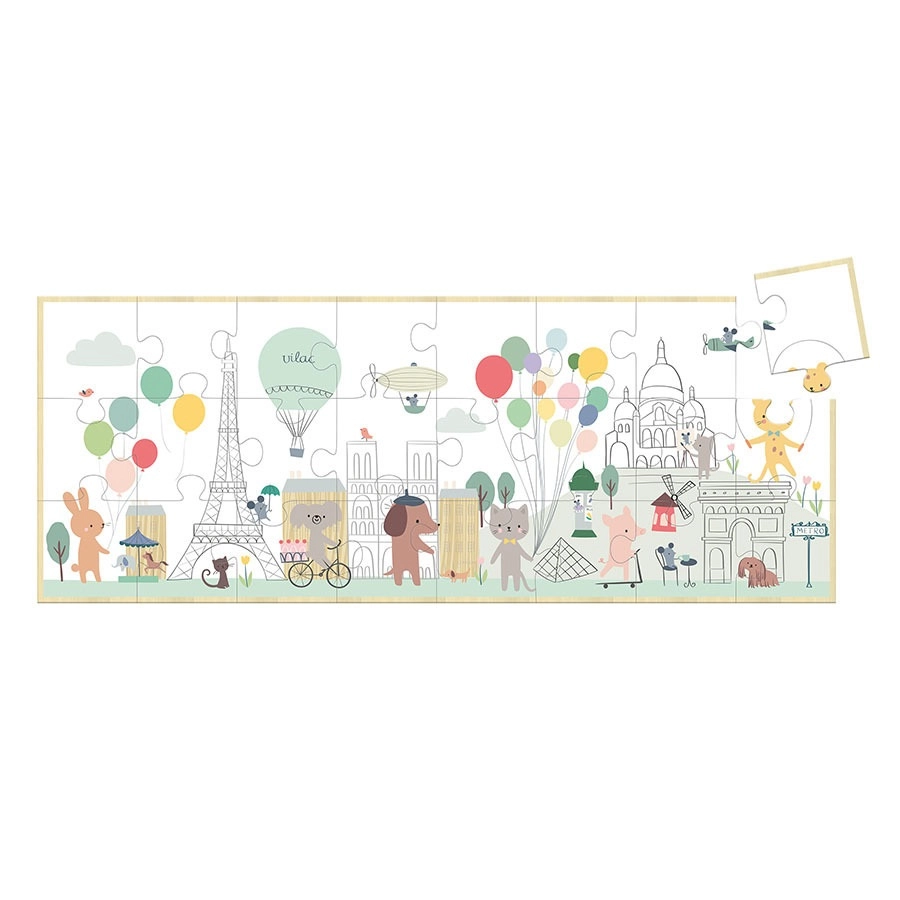 E-shop Vilac panoramatické puzzle Paríž Sarah Betz