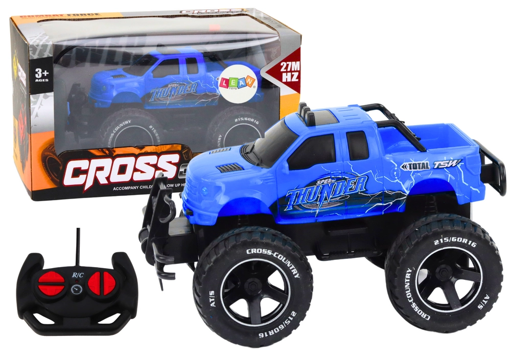 E-shop Pretekársky Monster Truck na diaľkové ovládanie 1:18 – modrý