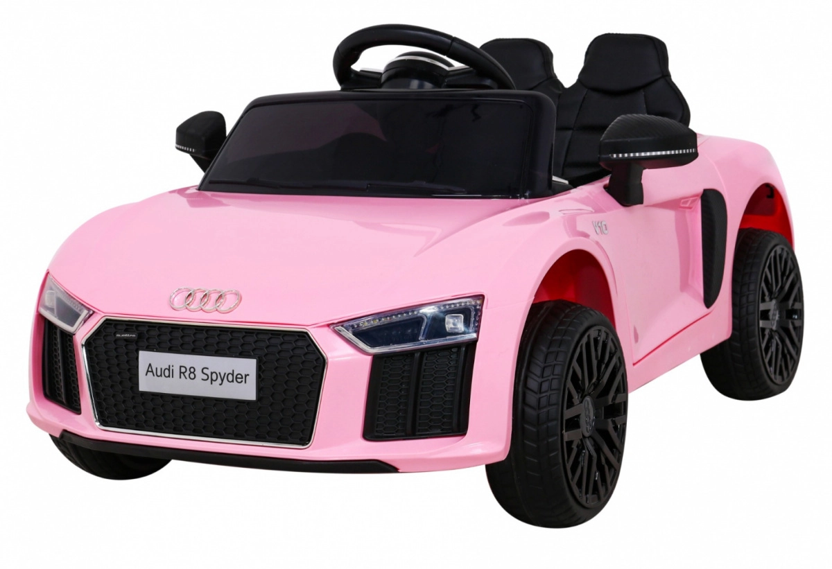 E-shop Joko Elektrické autíčko AUDI R8 penové kolesá kožené sedadlo ružová