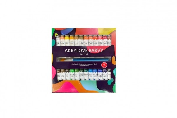E-shop Creatoys Akrylové farby sada, 24x12 ml