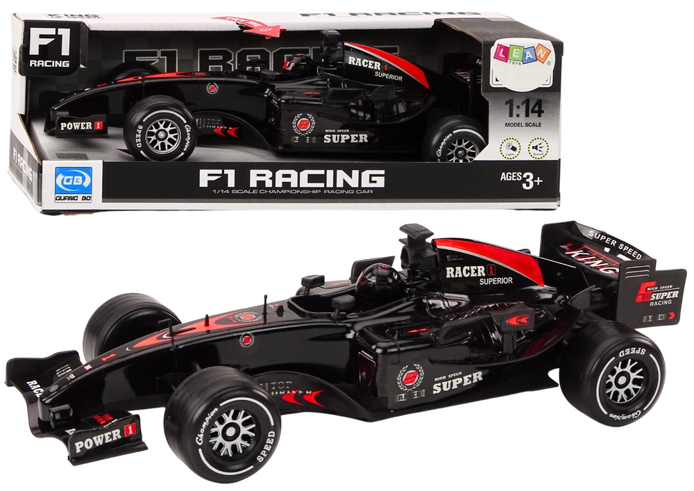 E-shop LEAN TOYS Závodné auto F1 čierne 1:14