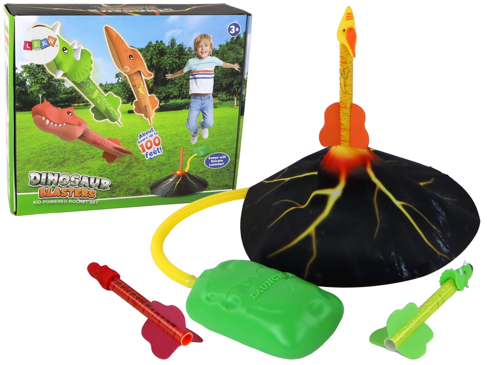 E-shop Lean Toys Volcano Launcher Rocket Dinosaurs Hra Doma A na dvore