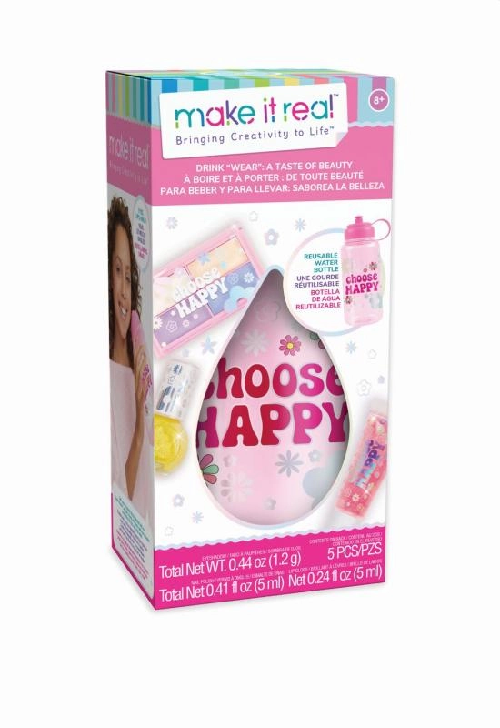 E-shop Make it Real Kosmetická sada s fľašou na vodu