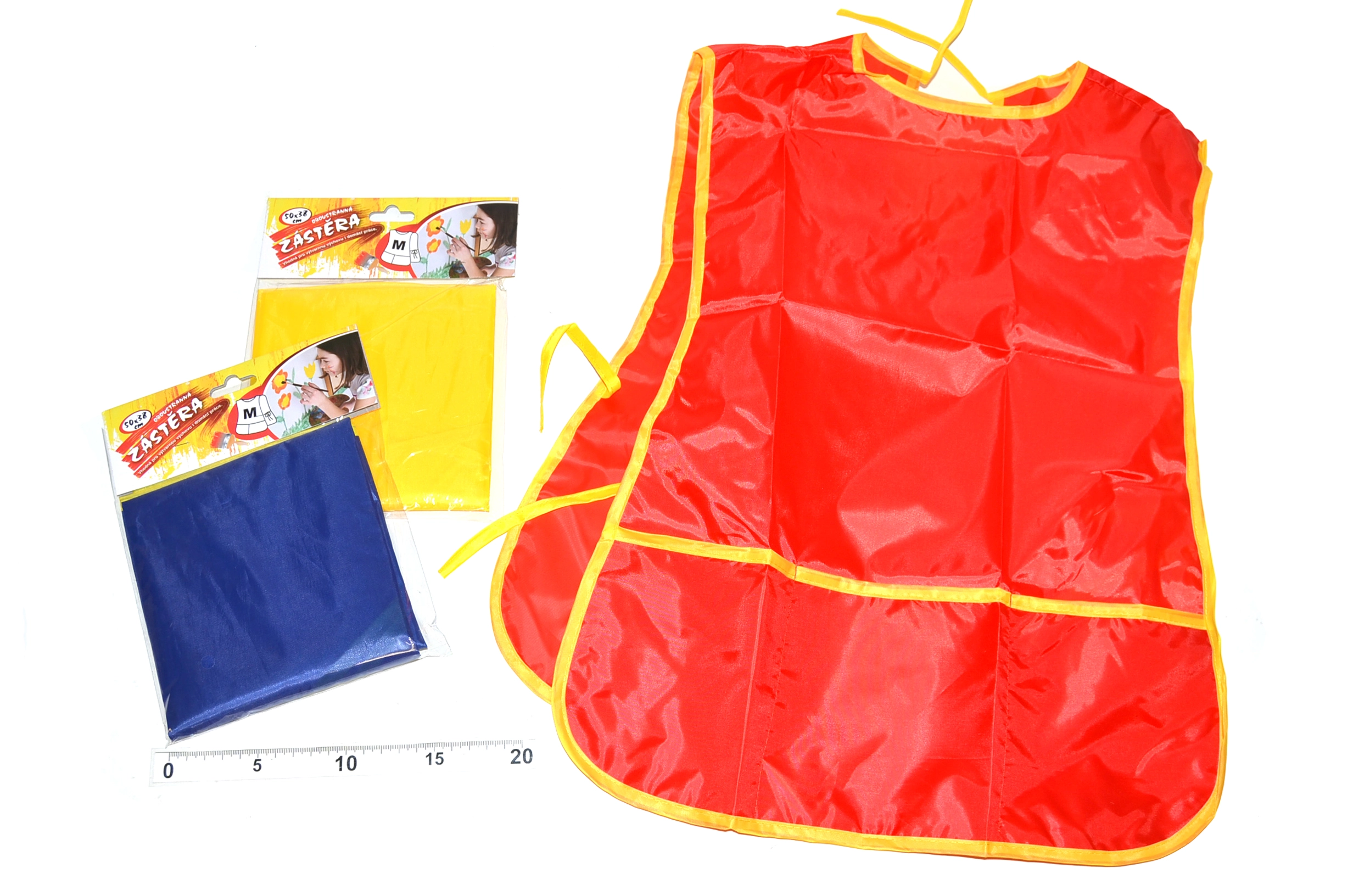 E-shop Obojstranná detská zástera na výtvarnú výchovu M 50 × 38 cm