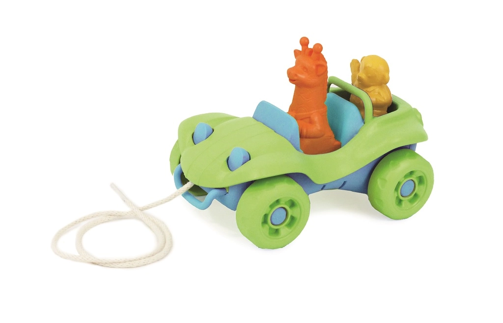 E-shop Green Toys Tahací auto zelené