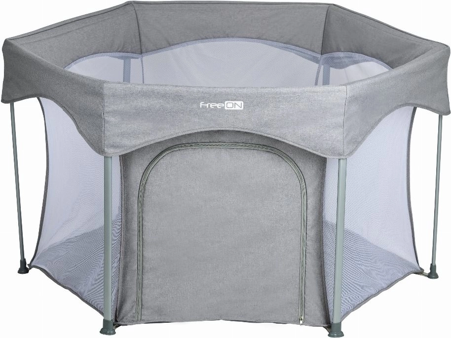 E-shop FreeON detská ohrádka Hexagon Quick Folding sivá