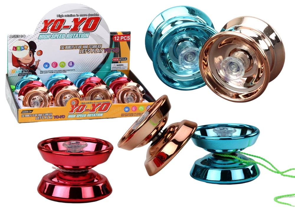 E-shop Hliníkové yoyo Classic Jojo modré zlaté červené