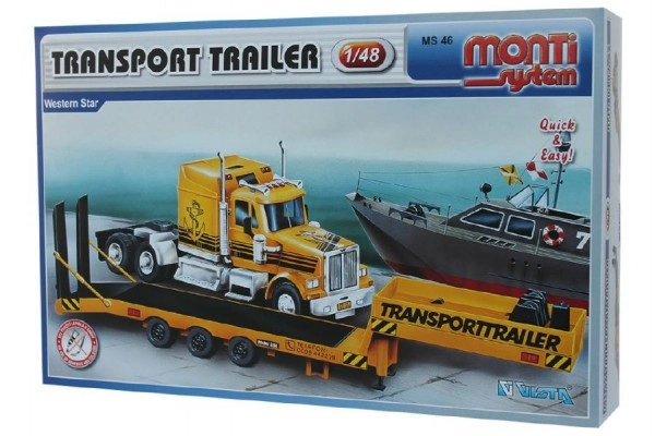 E-shop Monti System 46 Western Star Transport Trailer 1:48