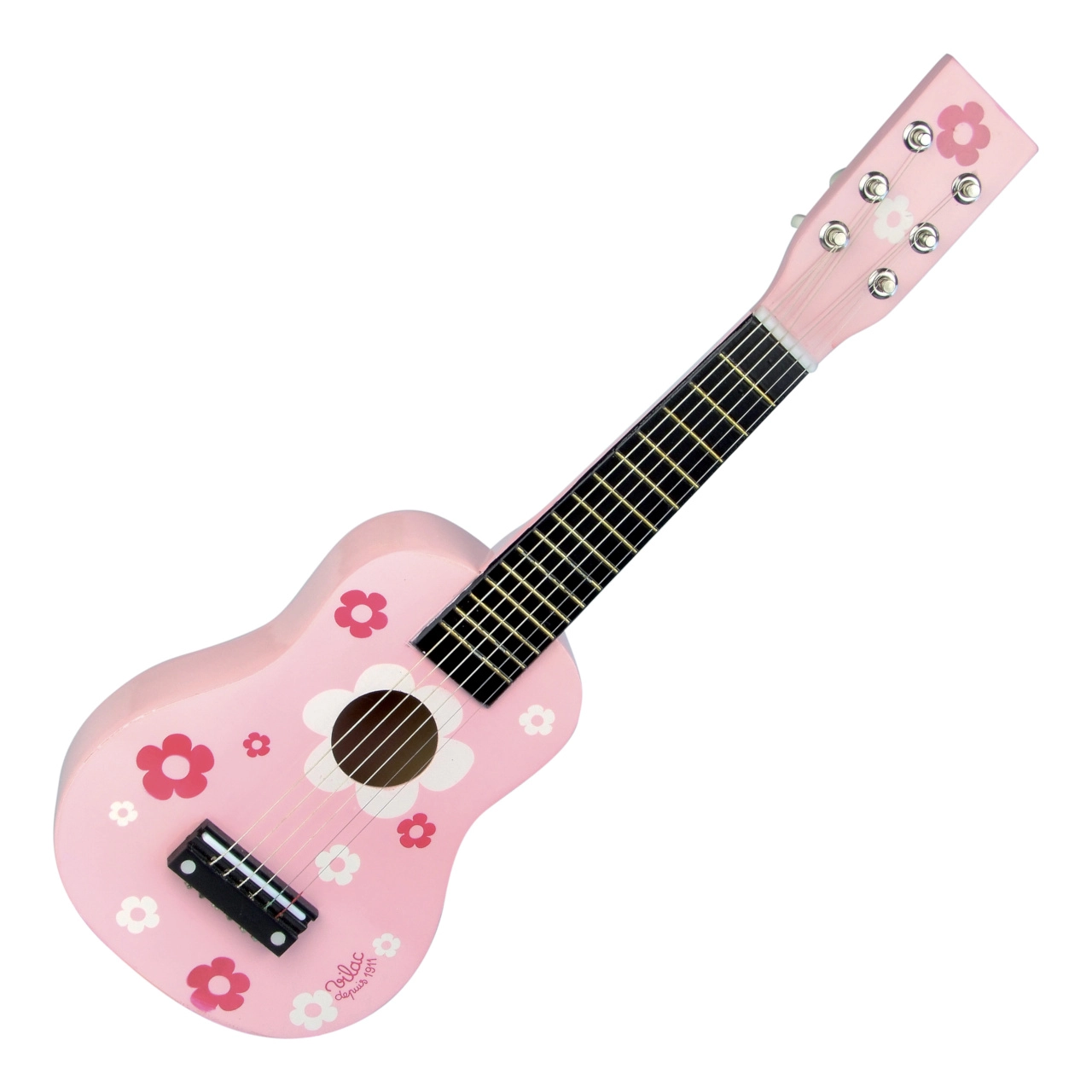 E-shop Vilac gitara růžová s květy