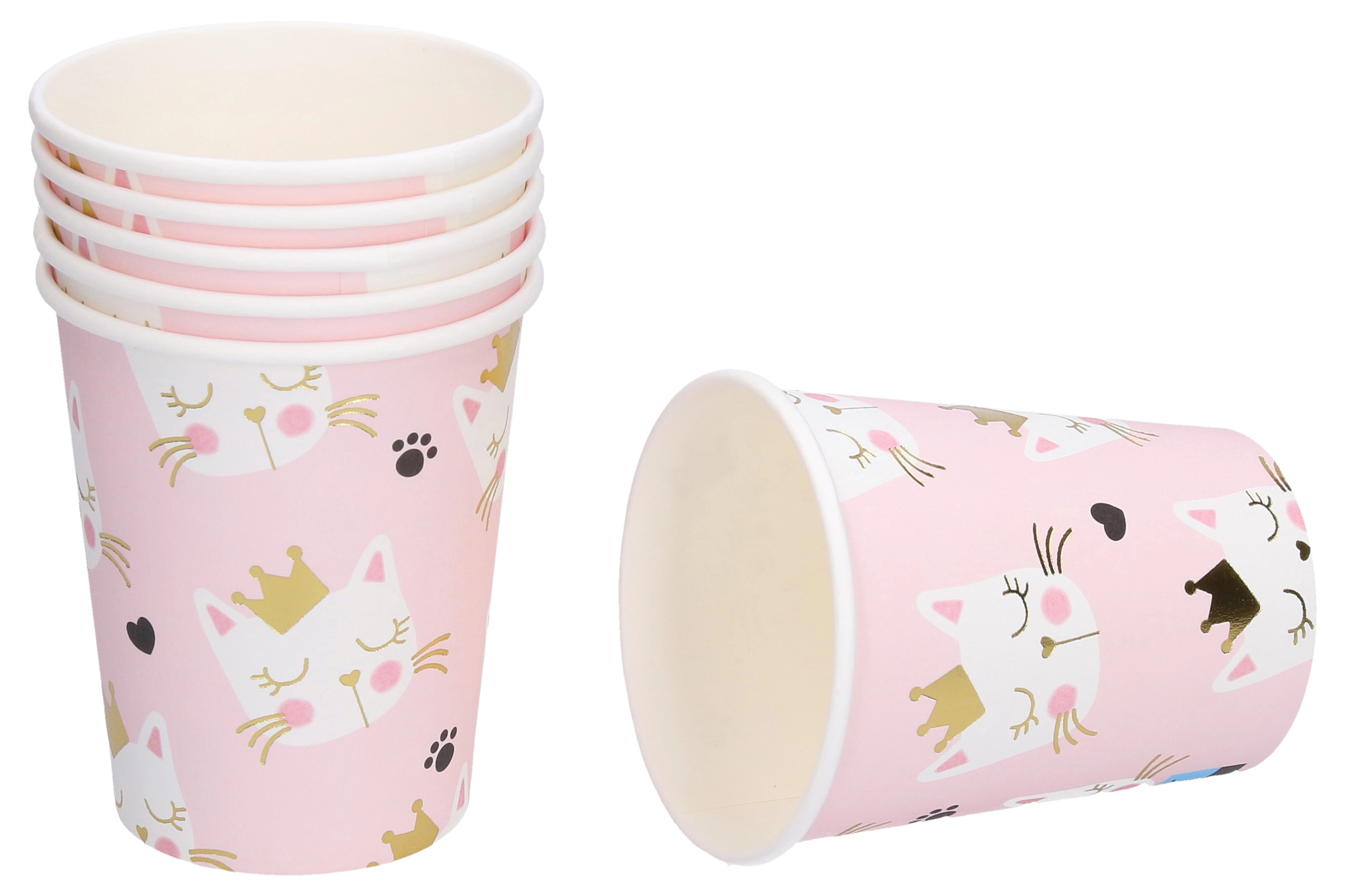 E-shop Papierové párty poháre Mačka 250ml, 6 ks