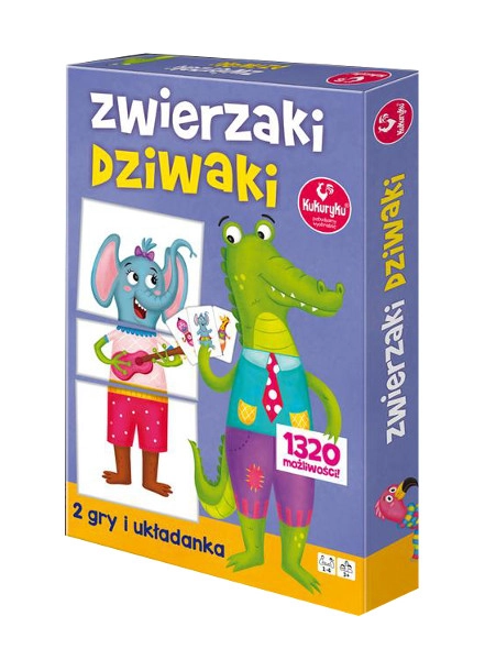 E-shop Rodinná hra a skladačka Zvieratká Divoši