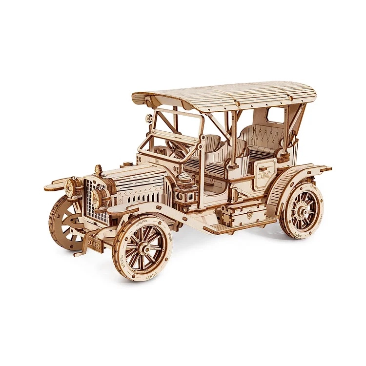 E-shop Robotime Rokr Drevené 3D puzzle Vintage auto 298 ks