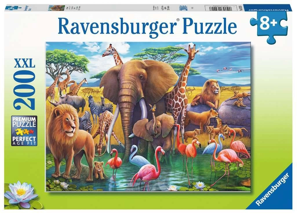 E-shop Puzzle 2D 200 dielikov – divoké zvieratá RAVENSBURGER