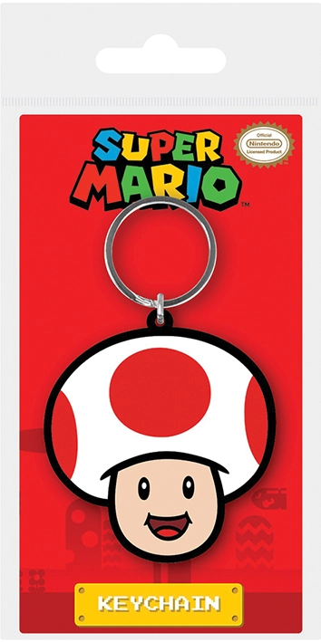 E-shop Prívesok na kľúče Super Mario Rubber Keychain Toad