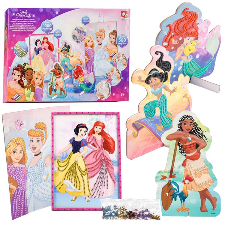 disney princess kreatívna diamantová mozaika – princezné