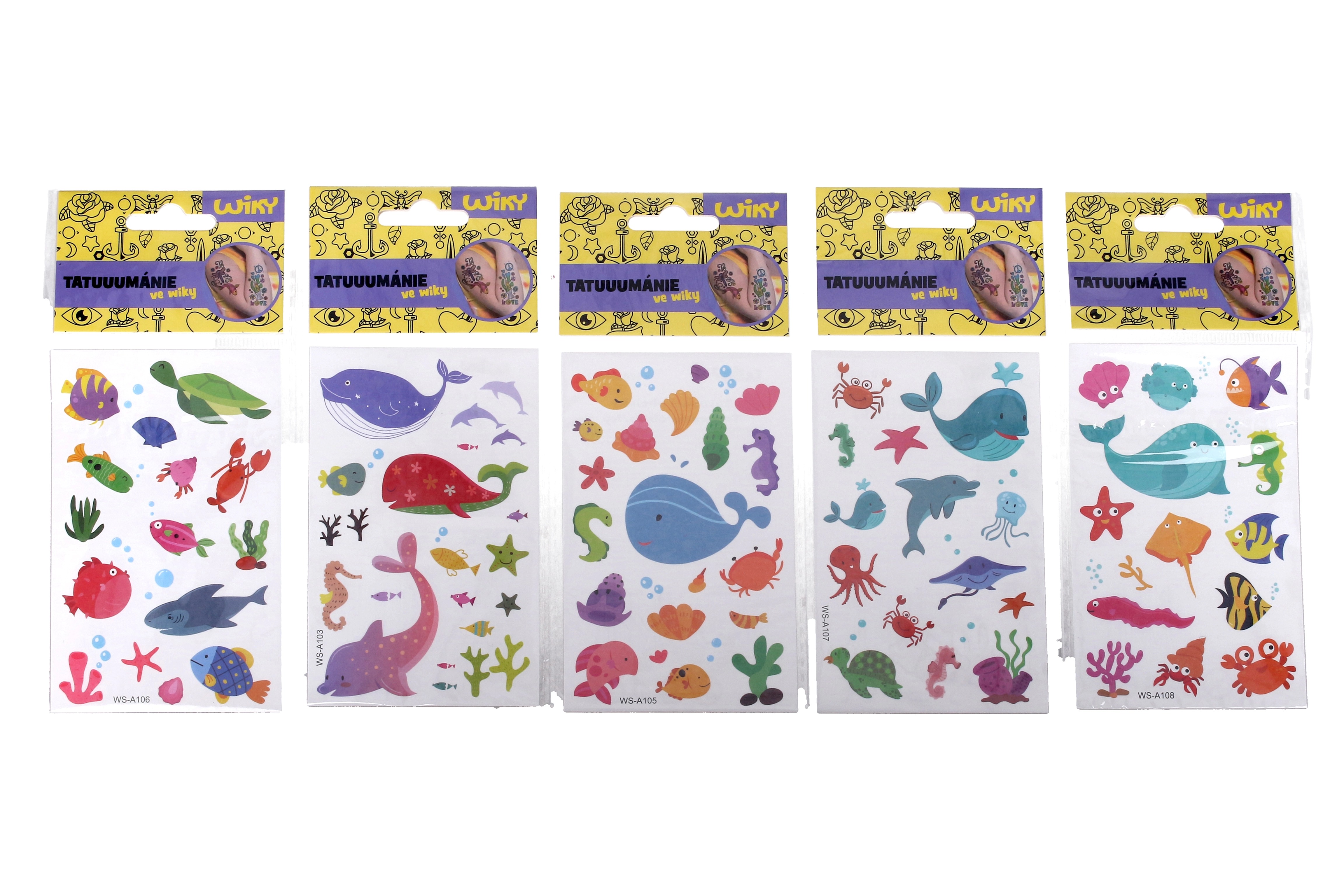 E-shop Tetovacie obtlačky morský svet 17,5x8,5 cm