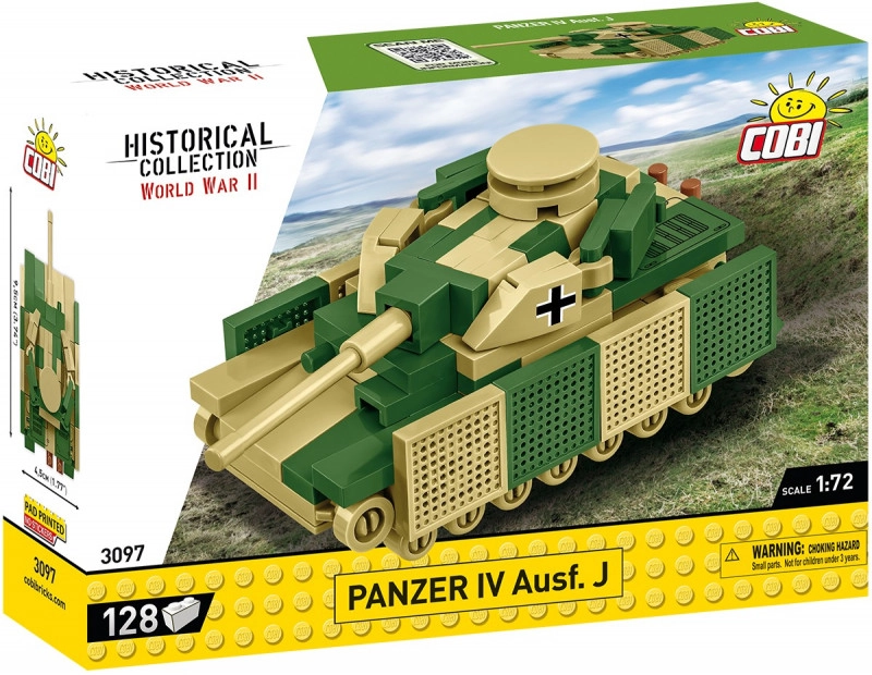 Cobi 3097 Mini tank Typ Panzer IV Ausf J, 1:72, 128 k