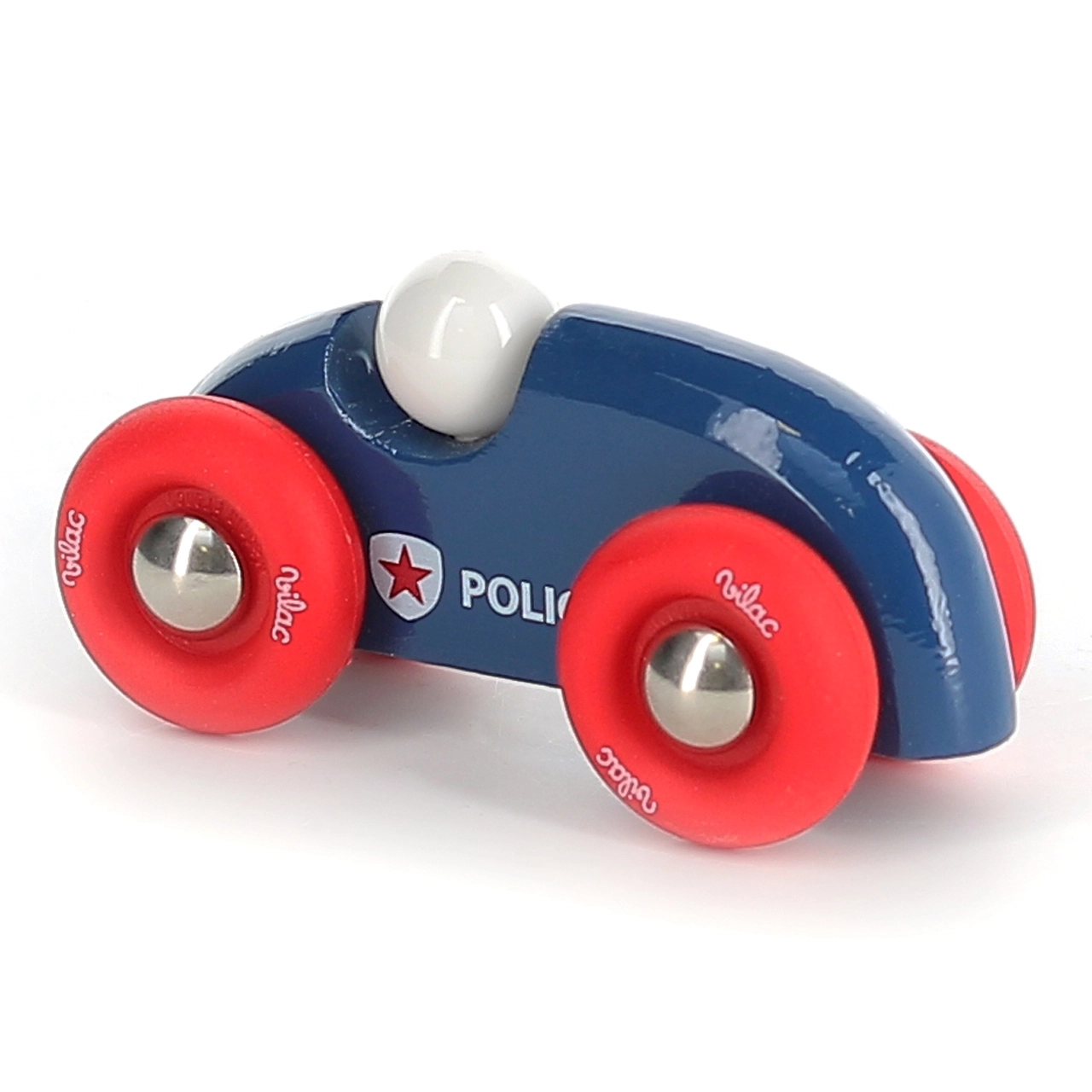 E-shop Vilac Drevené auto mini rely policajné