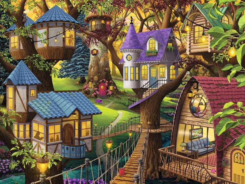 E-shop RAVENSBURGER Súmrak v korunách stromov 1500 dielov