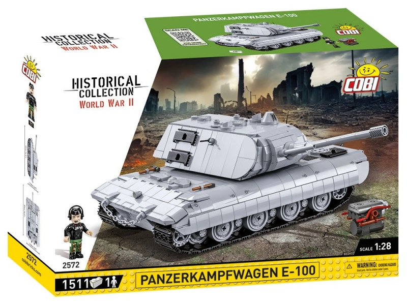 E-shop Cobi 2572 II WW Panzerkampfwagen E-100, 1:28, 1511 k, 1 f