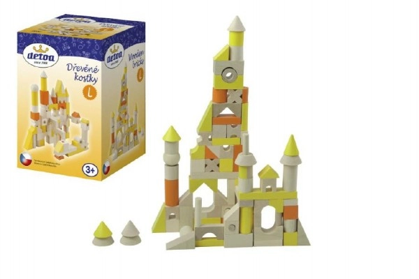 E-shop Detoa drevené kocky L 96 ks