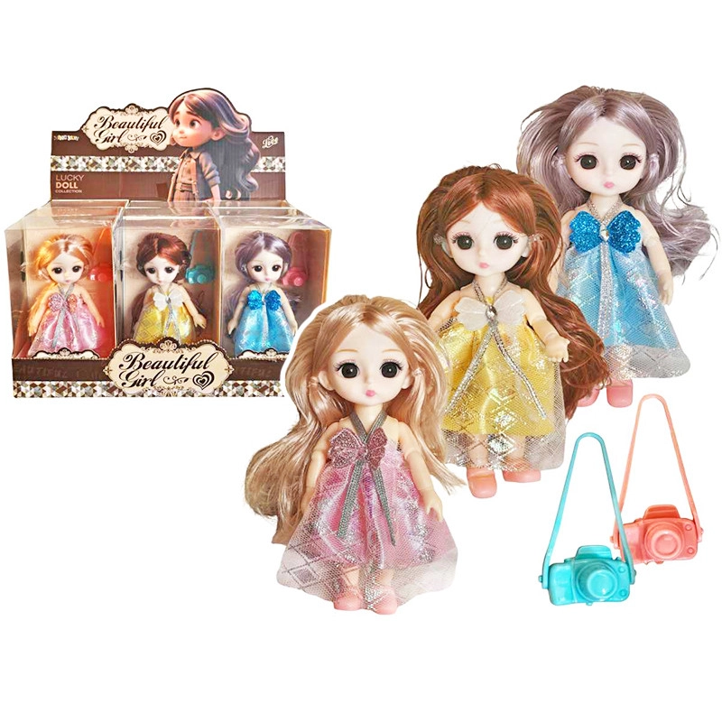 Bábika s fotoaparátom 15 cm