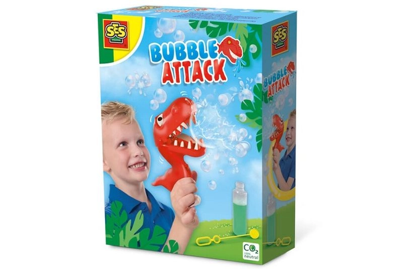 SES bublinkový útok dinosaurus