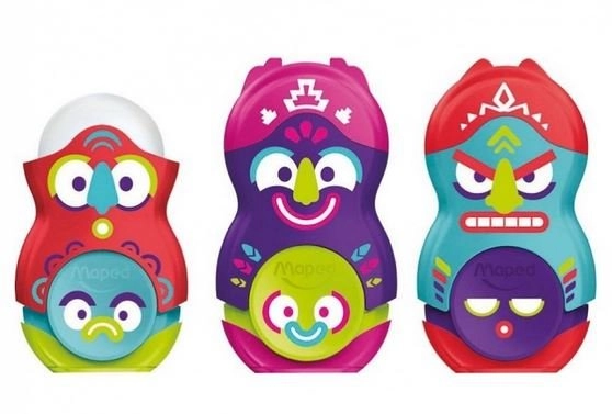 E-shop Maped strúhadlo s gumou Loopy Totem, mix farieb