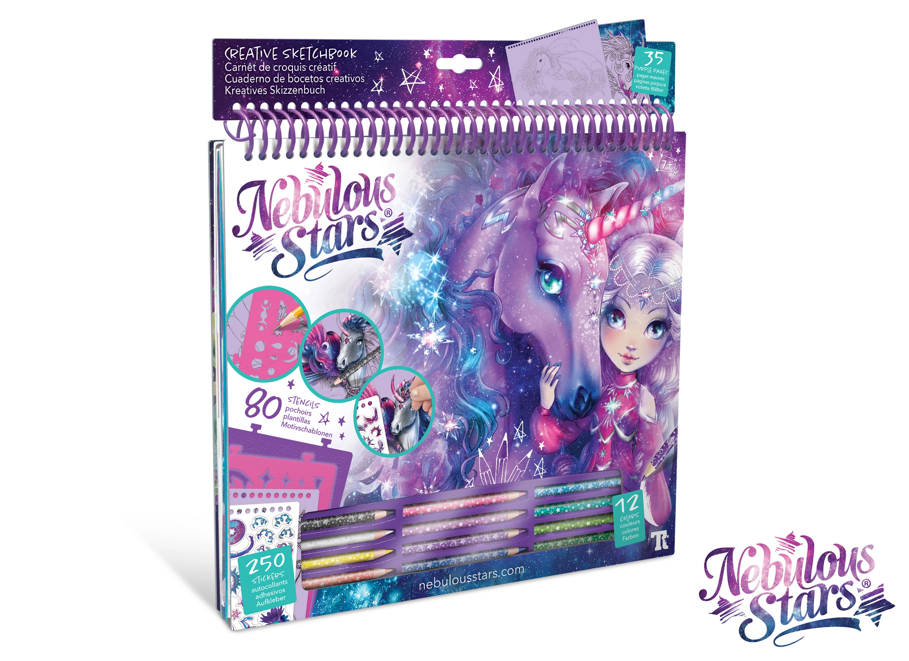 Nebulous Stars Kreativní sketchbook Fantasy Horses W007974