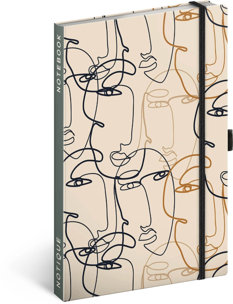 E-shop Baagl Notes Tvář linkovaný 13 × 21 cm