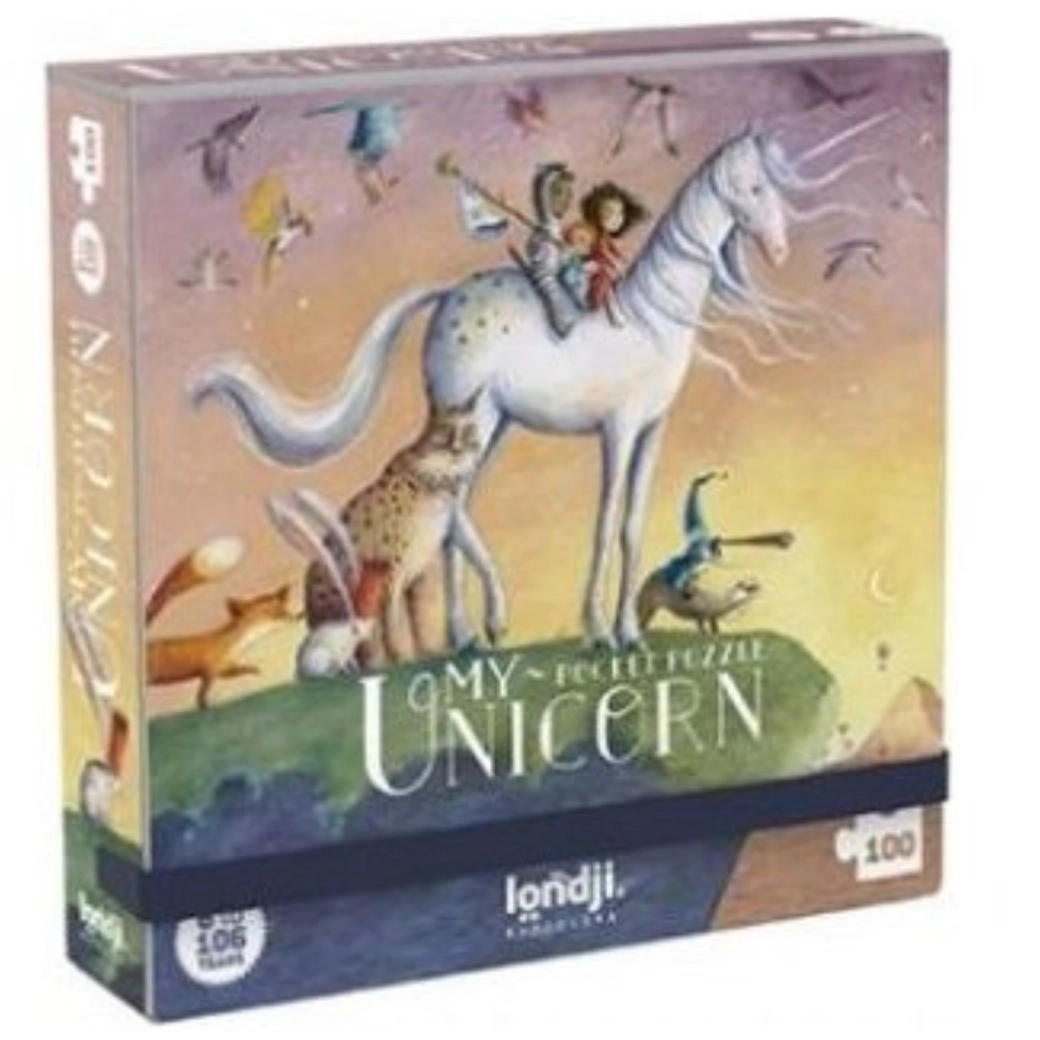 Londji vreckové puzzle Jednorožec - 100 ks