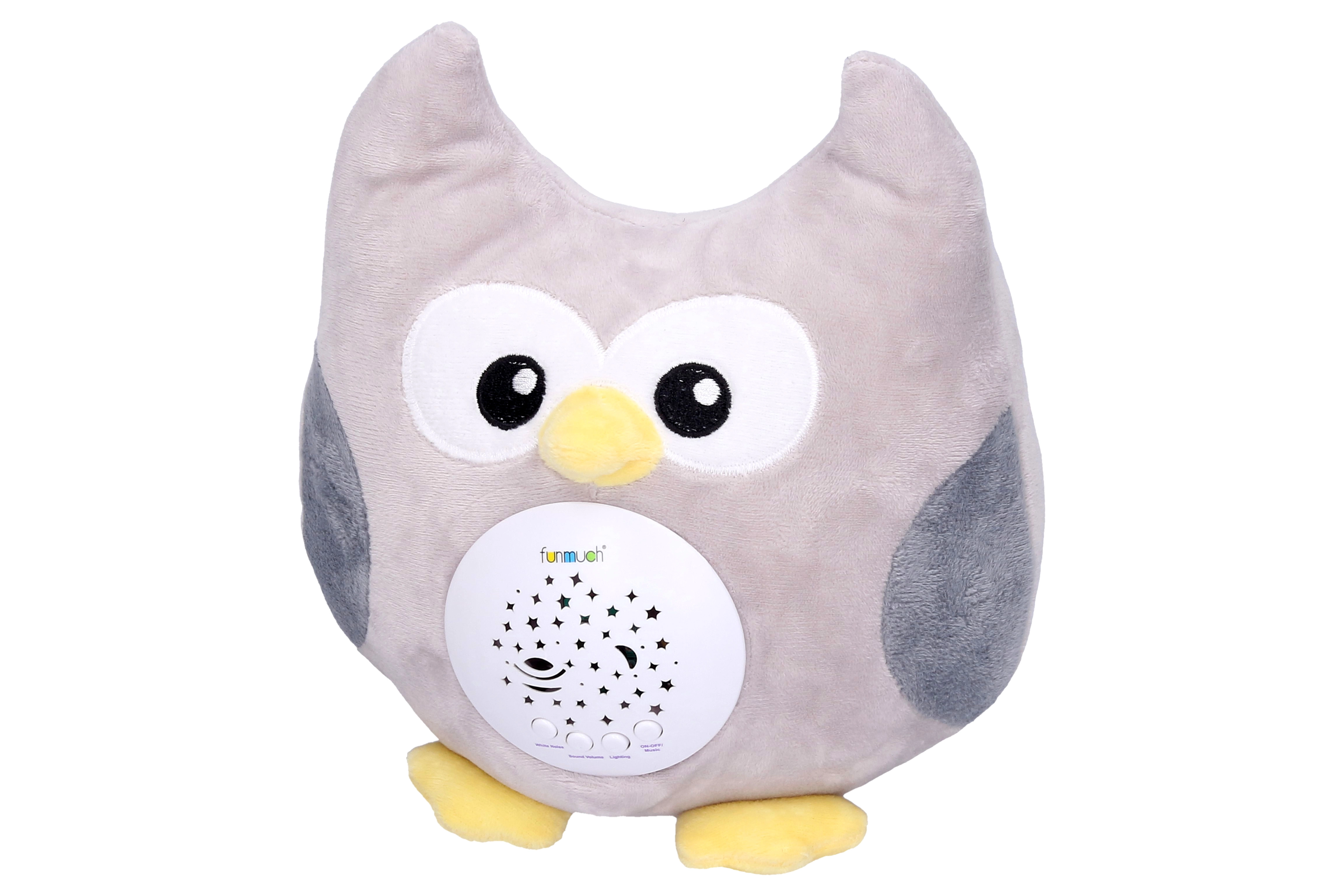 E-shop Wiky usínáček zvířátko s projekcí sova 20 cm W009425