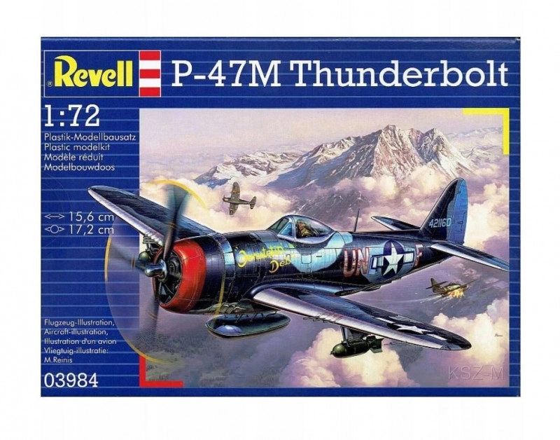 Revell Model Kit Plastic plane 03984 P 47 M Thunderbolt 1:72